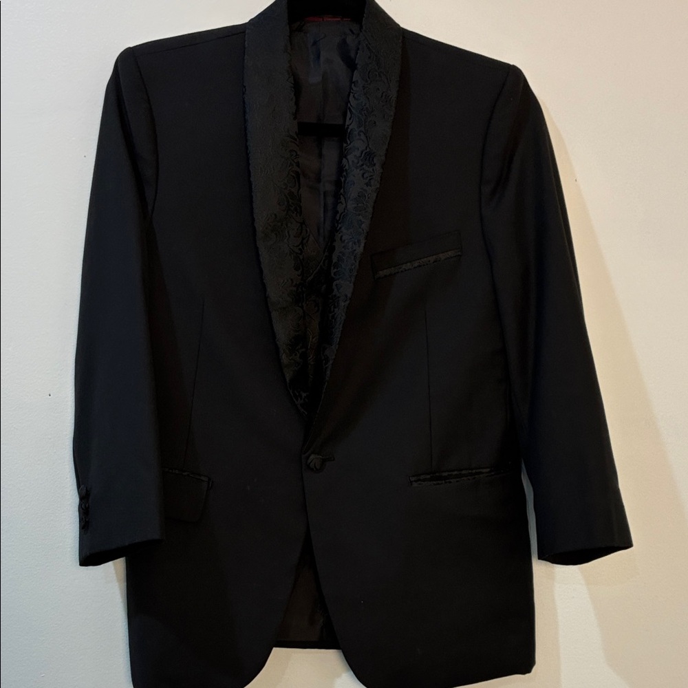 Classic Black Kids' Blazer with Shawl Collar